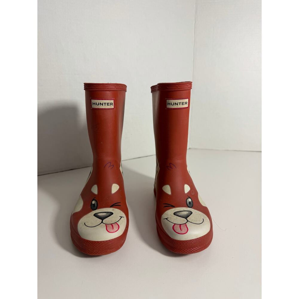 Hunter Kids Red Panda Rain Boots Size 12 Unisex